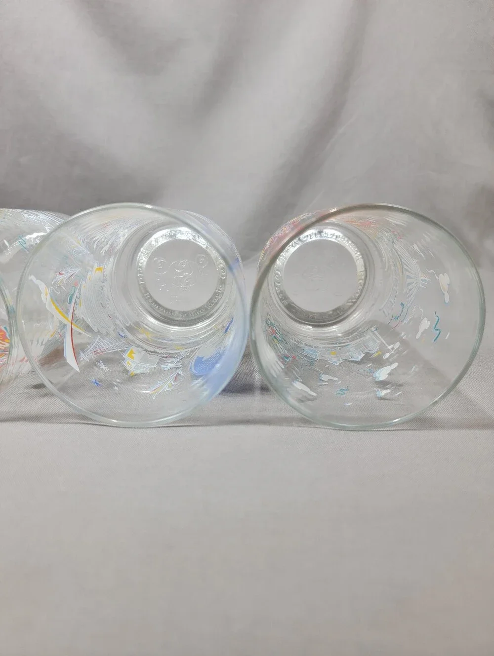 Vtg Disney Remember The Magic 25 Years McDonald's Glasses Mickey Donald Duck Lot